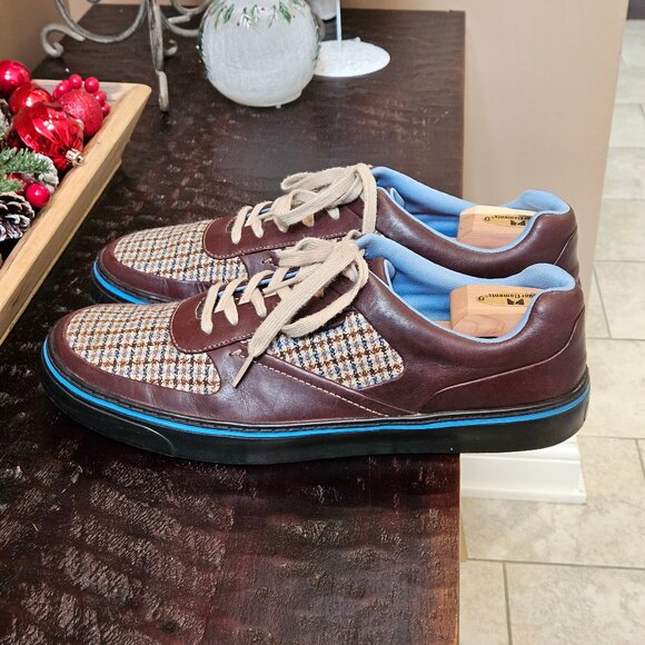 Rockport Men's Leather/Tweed Casual Shoes, Brown, Sz 13 - Picture 3 of 16